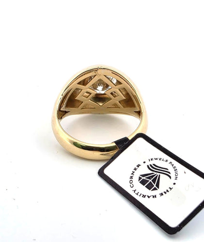 Bague Bague solitaire or jaune et diamant 2,50 ct 58 Facettes