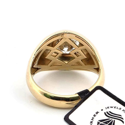 Bague Bague solitaire or jaune et diamant 2,50 ct 58 Facettes