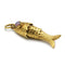 charm/pendentif poisson or jaune 750 et opales