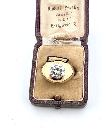 Bague Bague solitaire or jaune et diamant 2,50 ct 58 Facettes