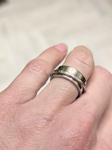 Bague 52 DINH VAN Bague Ariane en or et diamants 58 Facettes
