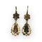 Boucles d'oreilles Boucles d'oreilles dormeuses or jaune grenats 58 Facettes 149057401