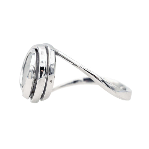 Bague 55 Chopard Bague Happy diamonds Or blanc Diamant 58 Facettes 4152529RV