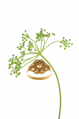 Bague 57 Élégance éternelle : l'anneau d'or historique de Hollande 58 Facettes 24043-0184