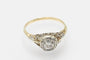 Bague 56 Bague solitaire ancienne diamant 0,75ct en or 18k 58 Facettes 11153
