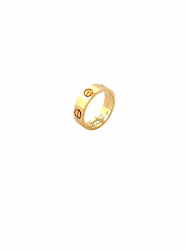 Bague 51 Alliance Love signée Cartier or jaune taille 51 58 Facettes