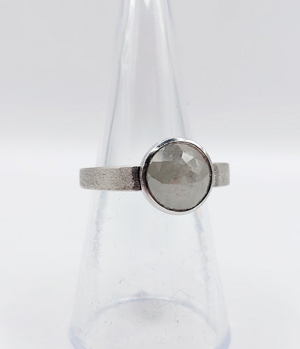 Bague 52 Bague joaillier PAGLIANI or gris diamant gris de 3,50 carats 58 Facettes A01232