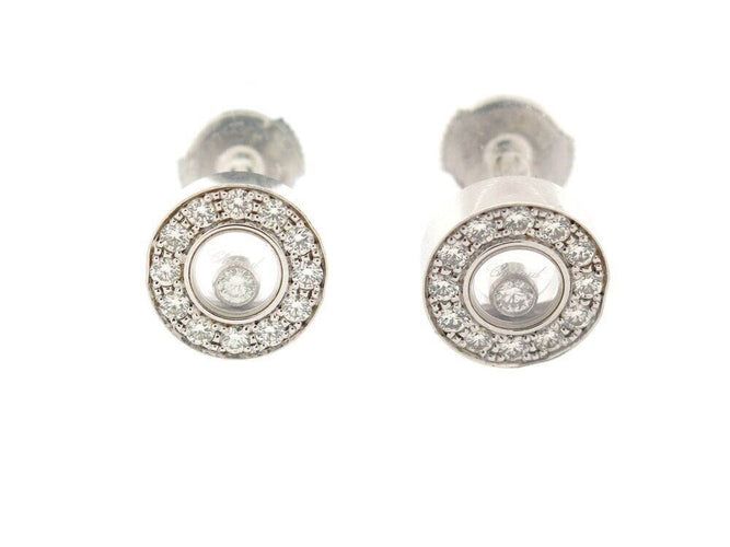 Boucles d'oreilles boucles d'oreilles CHOPARD happy  icons 833087 or blanc & diamants 58 Facettes 268811