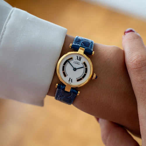 Cartier Must Vendôme - Ivory trinity dial - SM 58 Facettes