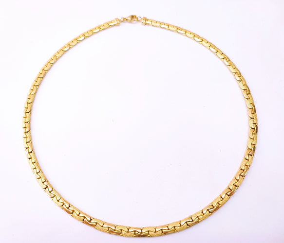 Collier Chaine maille haricot en or jaune 58 Facettes COL-HARICO-1649