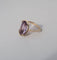Bague 55 Bague cocktail améthyste rose de France ovale 58 Facettes