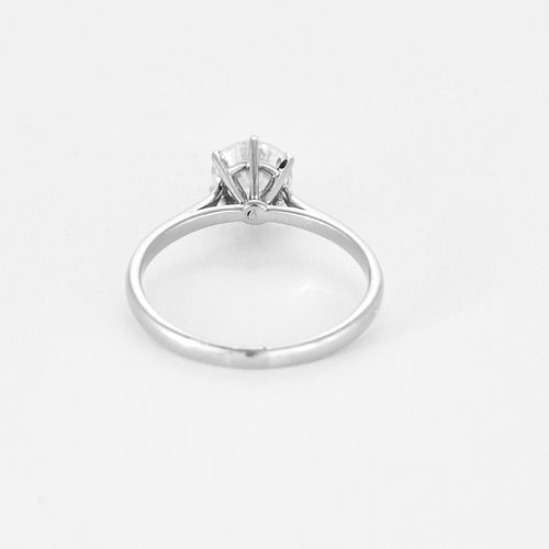 Bague 54 Bague Solitaire  en or blanc et diamant 58 Facettes RAM3248