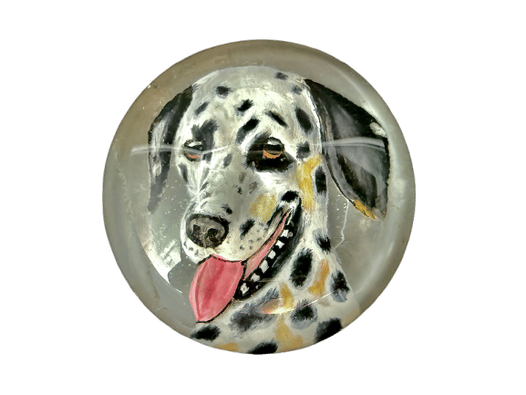 Pendentif Médaillon cristal anglais et or jaune, fond nacre 58 Facettes