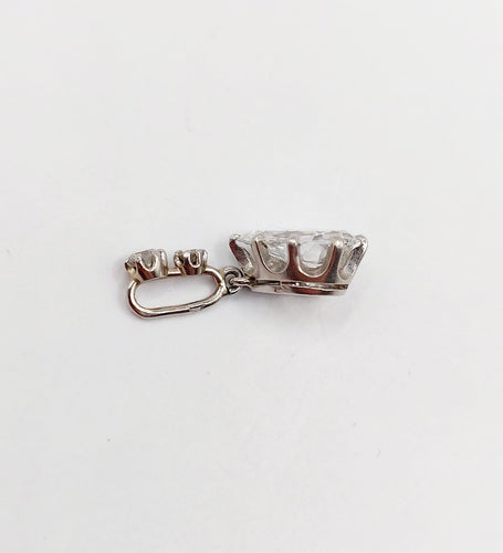 Pendentif Pendentif Art Déco Platine, diamant taille poire 0,95 carat 58 Facettes A06247