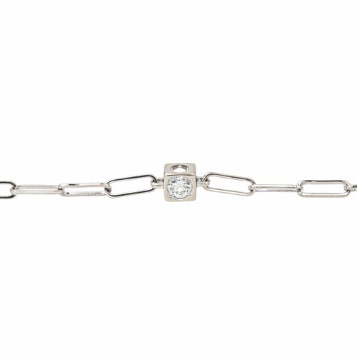 Bracelet Dinh Van  Bracelet    Le cube  Or blanc Diamant 58 Facettes 4410626CN