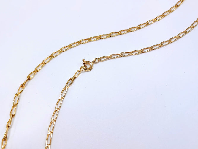 Collier Chaine maille cheval 50 cm or jaune 58 Facettes CH.CHEVAL.1925