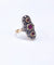 Bague 56 Bague marquise ancienne en or 18k, rubis et diamants taille rose 58 Facettes Marq.Rub.DV
