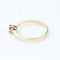 Bague solitaire en or jaune 18 carats avec diamant de 0,20 carat