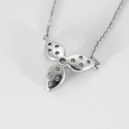 Collier or blanc pendentif en diamants