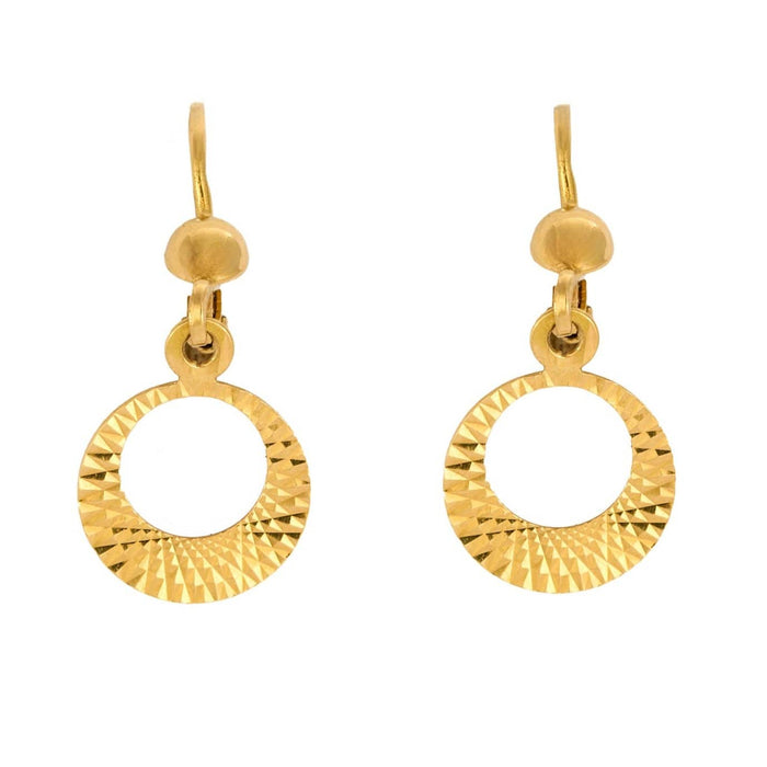 Boucles d'oreilles Paire de boucles d'oreilles pendantes en or jaune 58 Facettes LP796