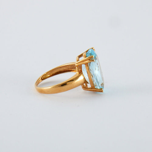 Bague 53 Bague Topaze Or Jaune 58 Facettes