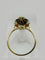 Bague 55 Bague en or jaune sertie d'un saphir bleu et de diamants, avec des accents en platine 58 Facettes 50356