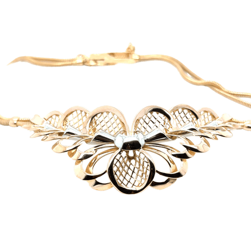 Collier Collier ors rose et blanc - Époque 1940 58 Facettes 1.0000210/1