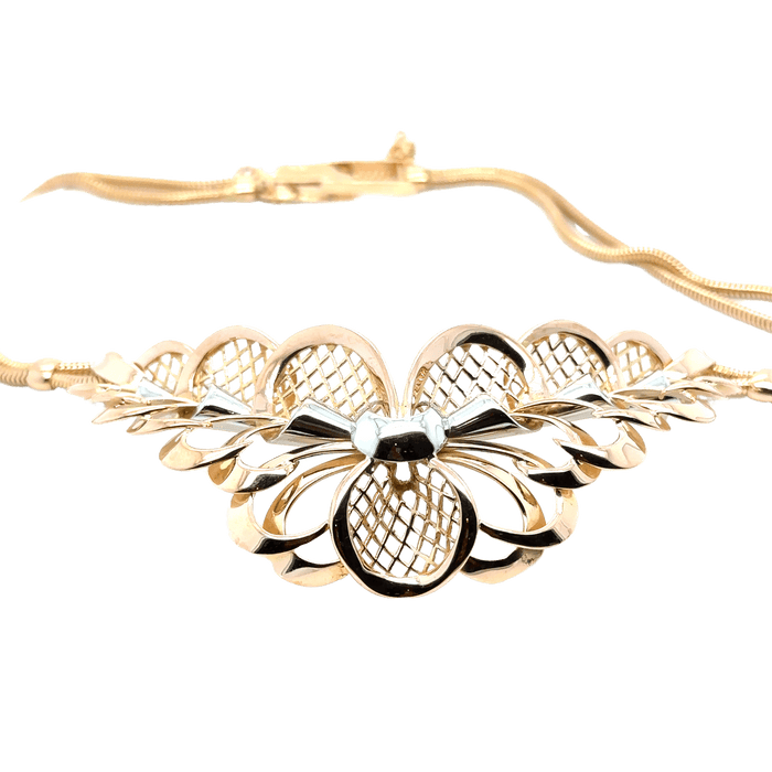 Collier Collier ors rose et blanc - Époque 1940 58 Facettes 1.0000210/1