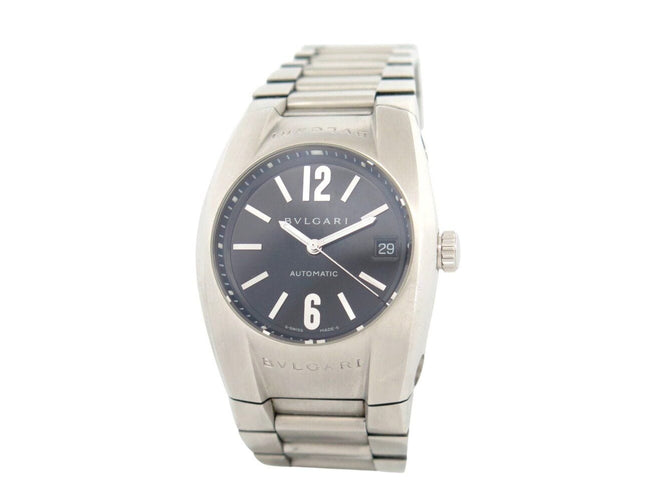 Montre montre BULGARI ergon eg35s 35 mm automatique acier brosse 58 Facettes 272370