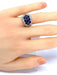 Bague 49 Bague bandeau en or blanc 10 saphirs et diamants 58 Facettes AB400