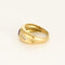 Bague 55 Bague bandeau en or jaune, rubis et diamants 58 Facettes GU285