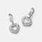 Boucles d'oreilles CHOPARD - Boucles d'oreilles cœur Happy Diamonds en or blanc et diamants 58 Facettes