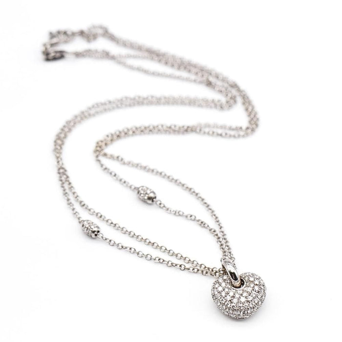 Collier Collier ARIAN PARIS en Or Blanc et Diamants 58 Facettes D364307CH