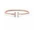 Tiffany & Co. - Bracelet T - Collection Wire en or rose