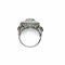 Bague 58 Bague en or blanc ornée d'émeraude et de diamants – Style Art déco vintage 58 Facettes 50378
