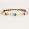 Bracelet Bracelet jonc ouvrant en or jaune et argent, diamants et saphirs 58 Facettes 230460