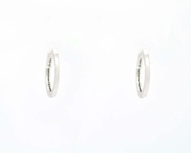 Boucles d'oreilles créoles serties de diamants de 0,30 ct