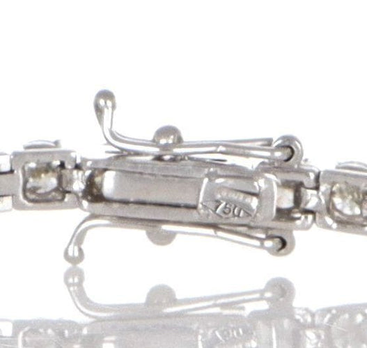 Bracelet Bracciale en or blanc 18 carats et diamants 7.00 ct 58 Facettes