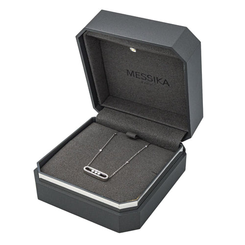 Collier Messika Collier Baby Move Pavé Or blanc Diamant 58 Facettes 4418212CN