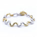 Bracelet Bracelet Vagues Bicolores 58 Facettes N102867LF