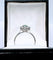 Bague 53 Bague marquise or gris, émeraude, diamant 58 Facettes