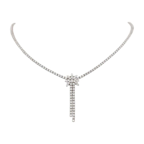 Collier Rivière Or blanc Diamant