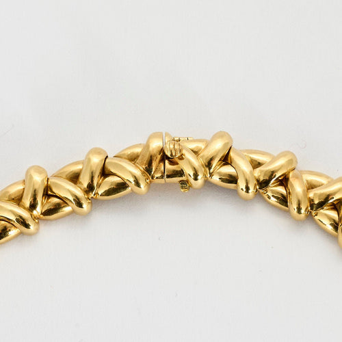 Collier Elegant collier en or jaune articulé 58 Facettes VES0706