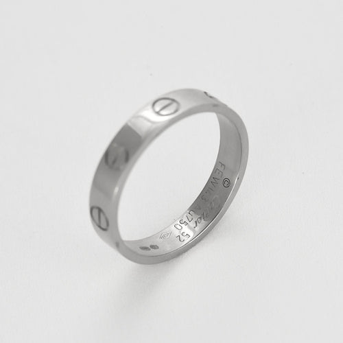 Bague 52 CARTIER - Love - Bague en or gris . Petit Modèle. 58 Facettes 58FC4-2