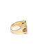 Bague 57.5 Bague Tank Or, Platine, Diamants 58 Facettes