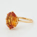 Bague Bague Or Jaune - Quartz Fumé Citrine 58 Facettes RÉF 2019/15