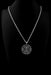 Circular Onyx and Diamond Pendant, White Gold Chain 58 Facettes