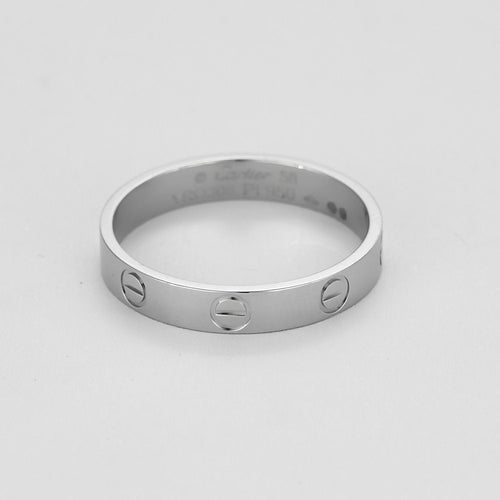 Bague 58 Cartier Bague Love Platine. Petit Modèle 58 Facettes 58FC28