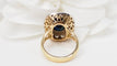 Bague 53.5 Bague pompadour en or bicolore, saphir et diamants 58 Facettes