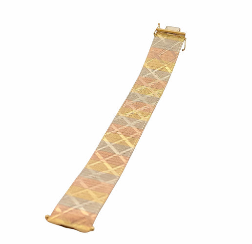 Boucles d'oreilles Parure 3 ors collier et bracelet 18 carats 58 Facettes